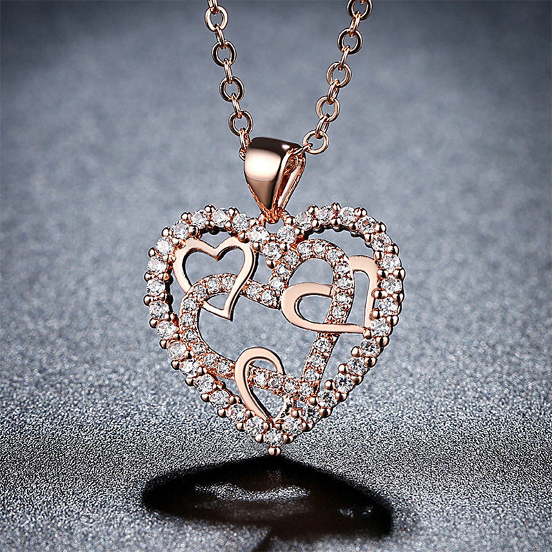 Maliben | Necklace With Interlocking Hearts