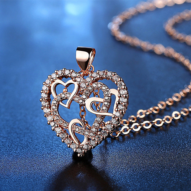 Maliben | Necklace With Interlocking Hearts