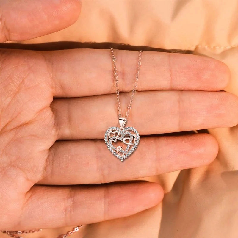 Maliben | Necklace With Interlocking Hearts