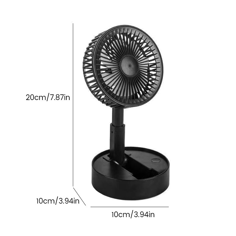 Maliben | Height-Adjustable, Rechargeable Telescopic Stand Fan