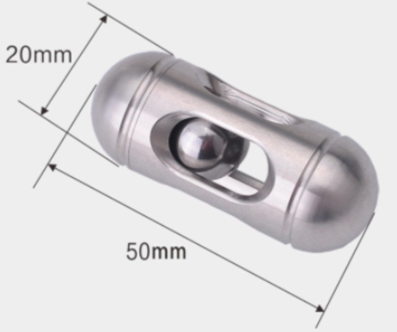 Maliben | Anti Stress Mini Cylindrical Fidget Toy, With Pocket Size & Stainless Steel Material, For Everyday Carrying