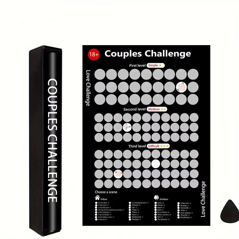 Maliben | Couples' Adventure Scratch Poster