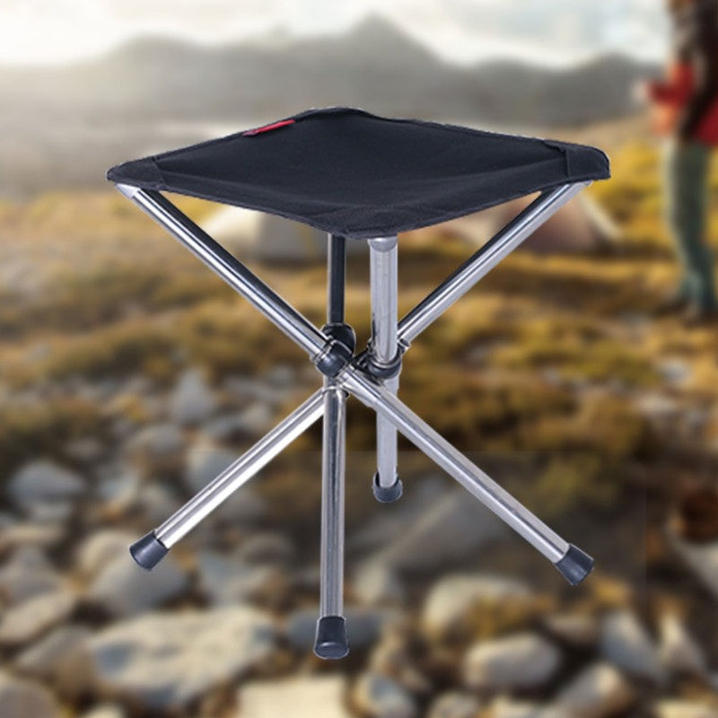 Maliben | Foldable Lightweight Camping Stool, With Durable Stainless Steel, For Camping, Travel, Hiking, Bbq, Fishing, Garden