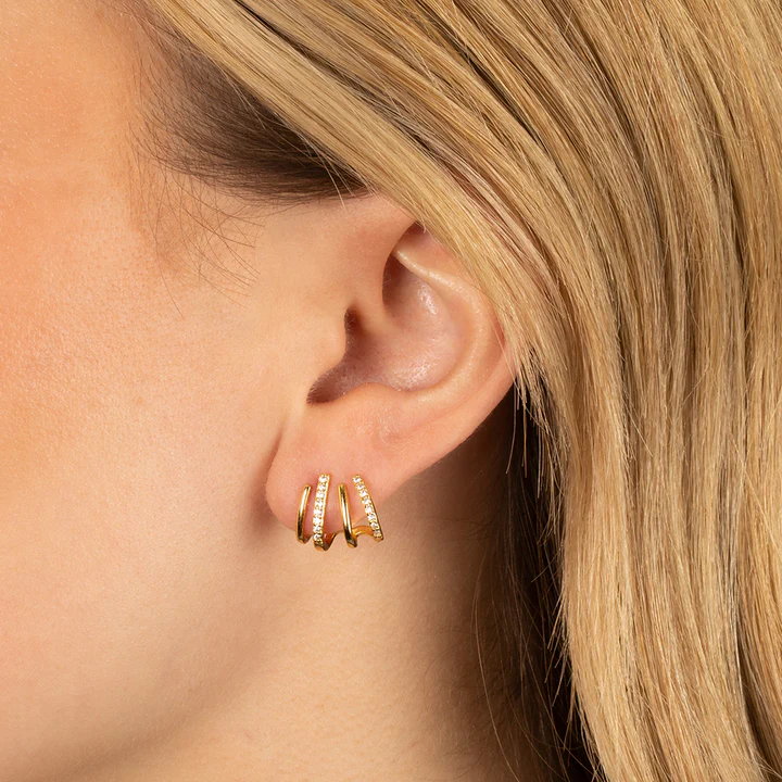 Maliben | Women’S Twist Earrings | Lightweight Statement Jewelry | Hypoallergenic Finish