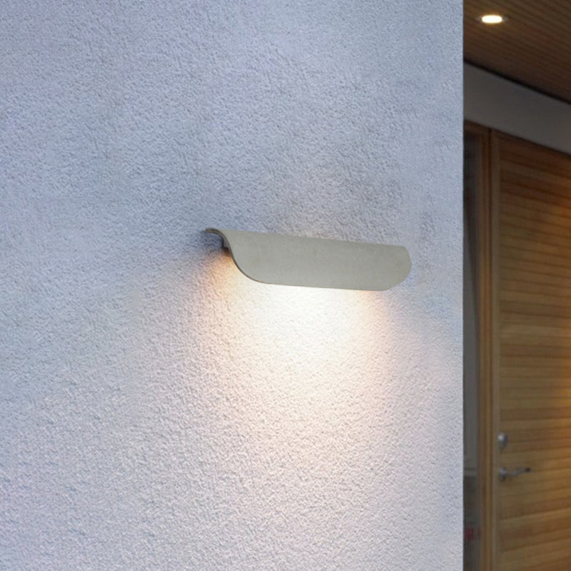 Maliben | Modern Waterproof Curved Outdoor Wall Lamp
