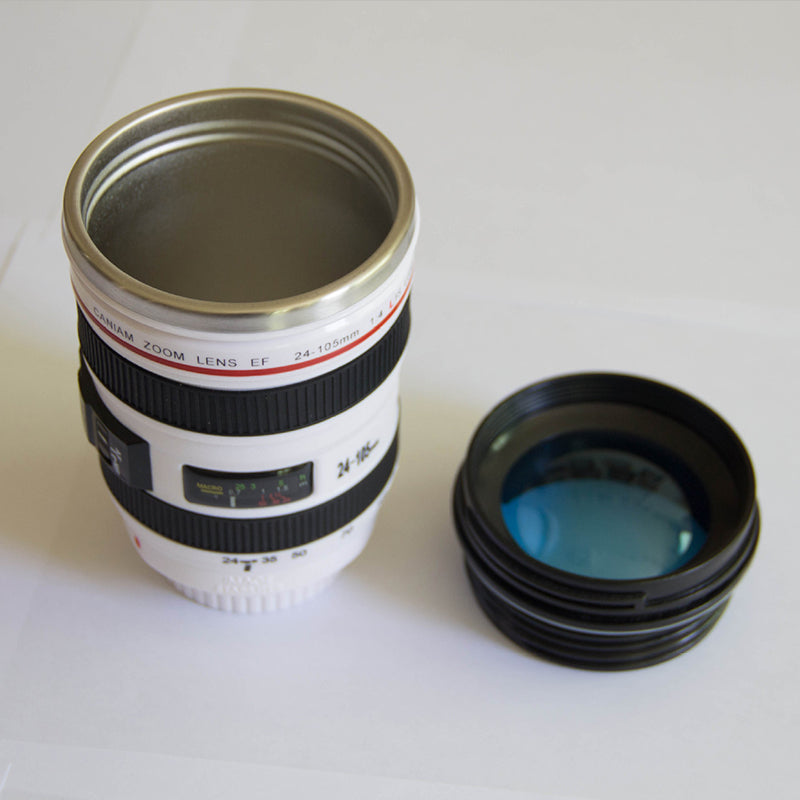 Maliben Camera Lens Inspired Insulated Cup Coffee Mug