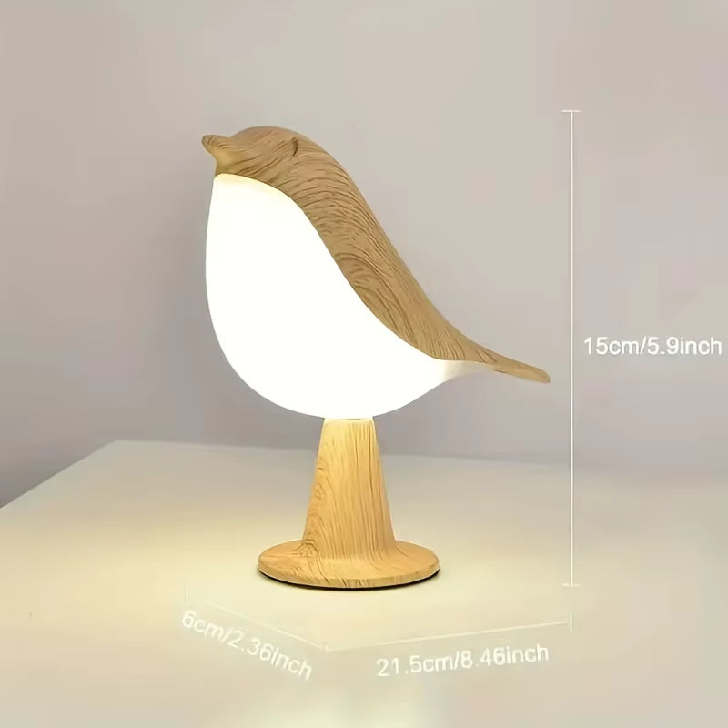 Maliben | Wooden Bird Led Touch-Switch Night Lamp