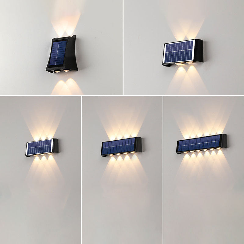 Maliben | Lumiora Modern Solar-Led Wall Lamp For Outdoors | Rectangular Design | Ip56 Waterproof | Different Sizes & Light Intensities