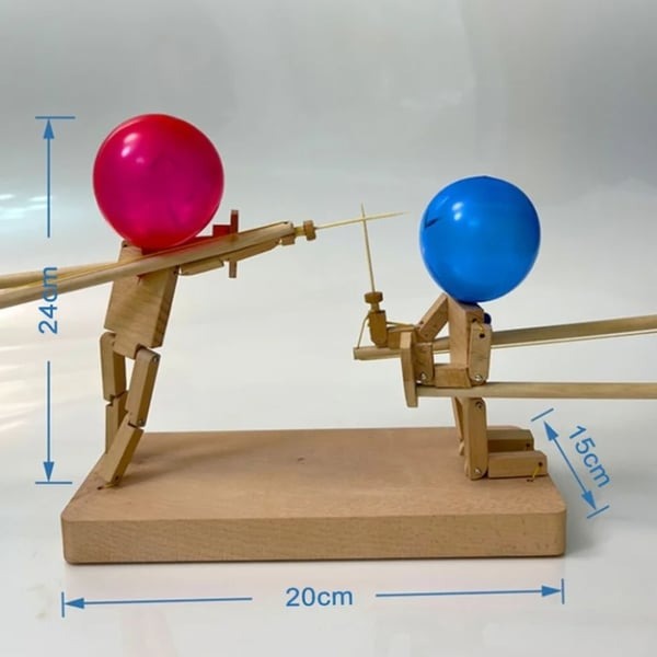 Maliben | Bamboo Playmates | Laughing Together, Playing Together - Wooden Fight Robots