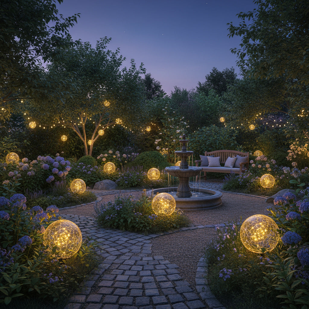 Maliben | Solar-Powered Glass Ball Magical Garden Light