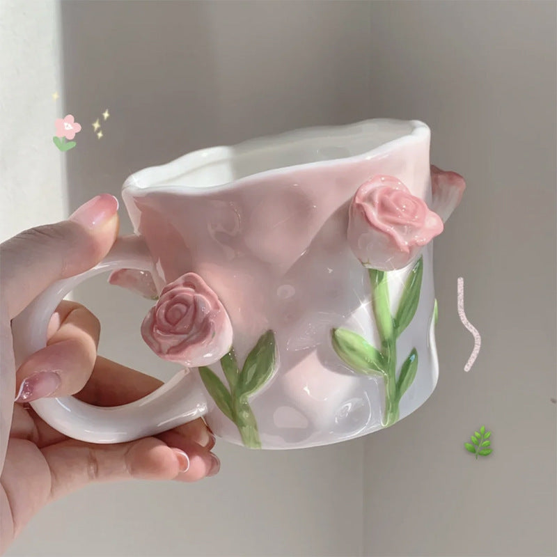 Maliben | 3D Floral Hand-painted Mug
