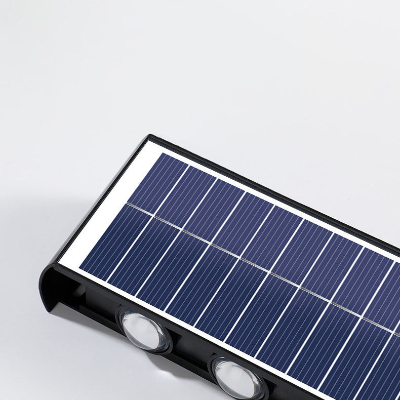 Maliben | Lumiora Modern Solar-Led Wall Lamp For Outdoors | Rectangular Design | Ip56 Waterproof | Different Sizes & Light Intensities