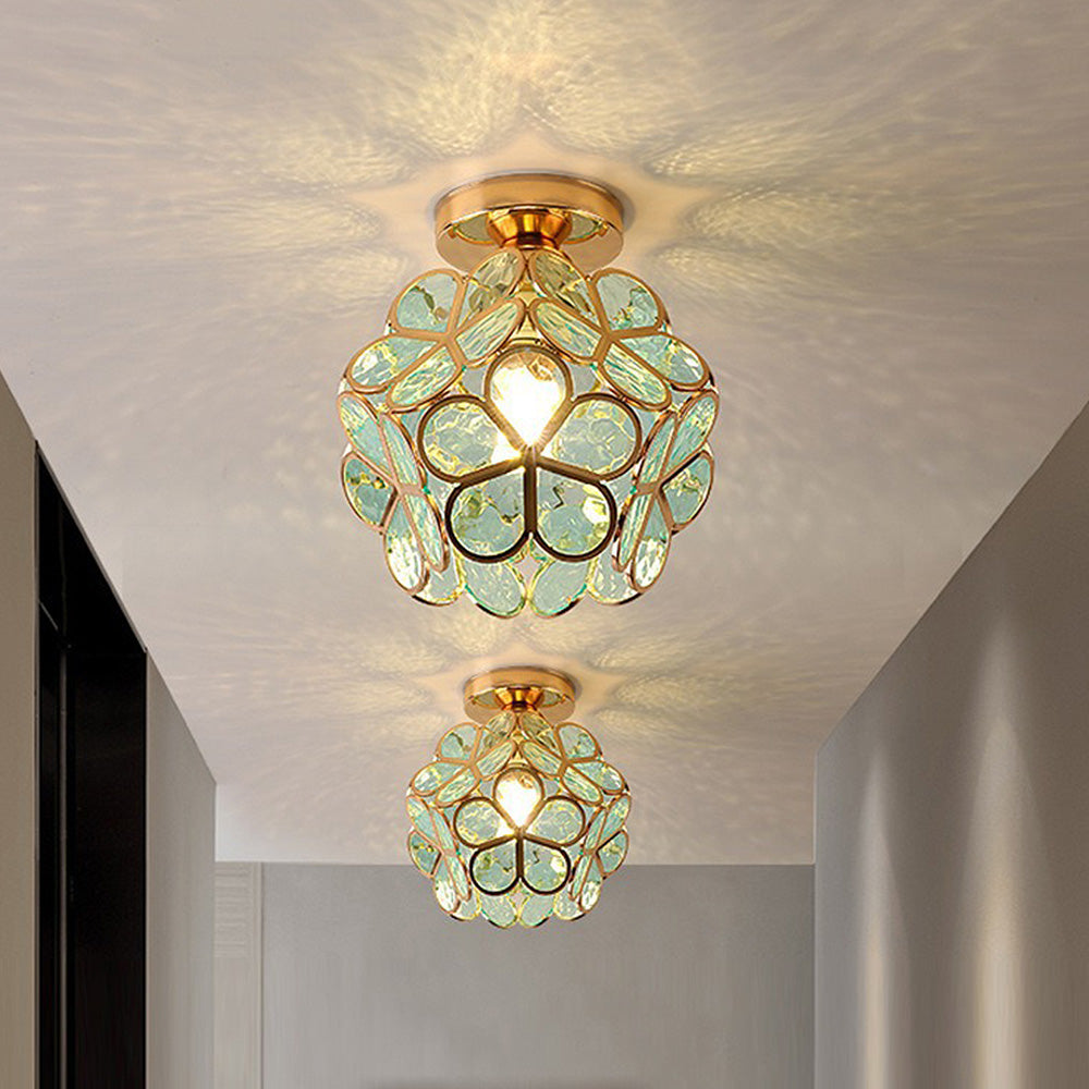 Maliben | Glass Flower Ceiling Lamp - Floraglow