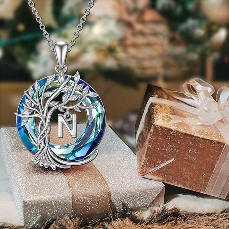 Maliben | Tree Of Life Crystal Pendant Necklace