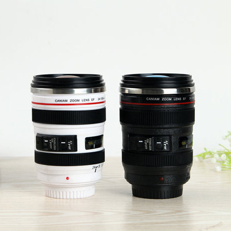 Maliben Camera Lens Inspired Insulated Cup Coffee Mug