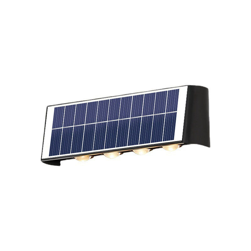 Maliben | Lumiora Modern Solar-Led Wall Lamp For Outdoors | Rectangular Design | Ip56 Waterproof | Different Sizes & Light Intensities