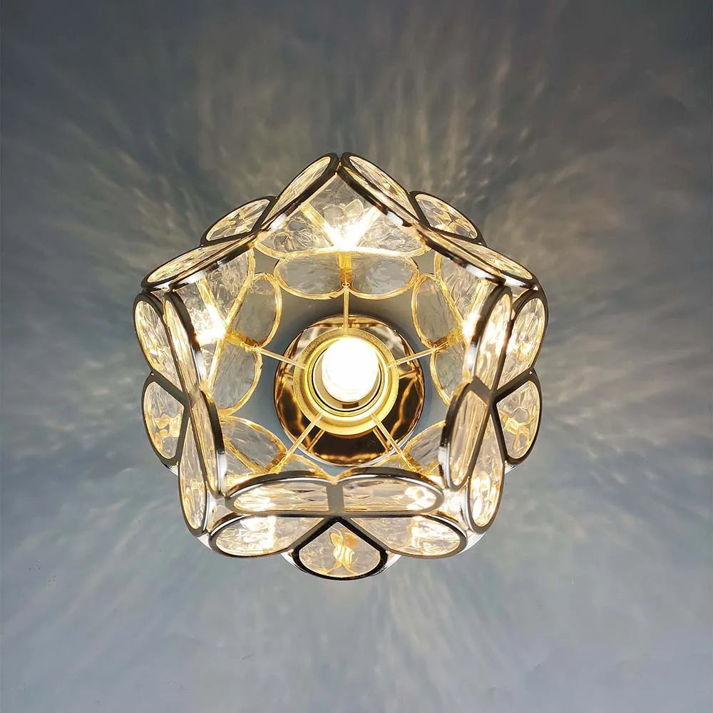 Maliben | Glass Flower Ceiling Lamp - Floraglow