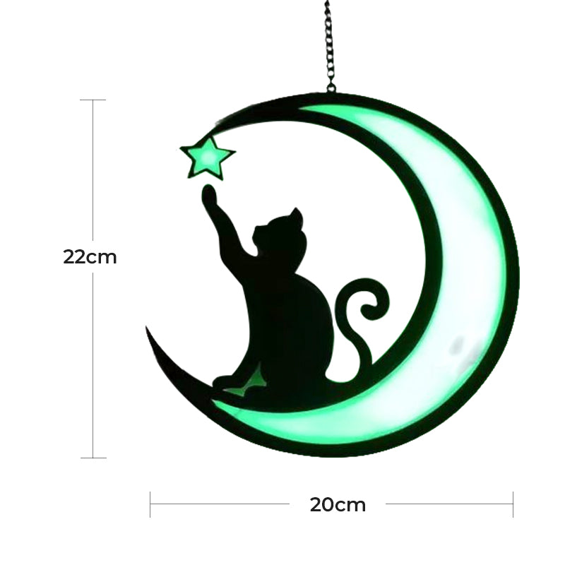 Maliben | Moon Cat Decoration Pendant Made Of Acrylic