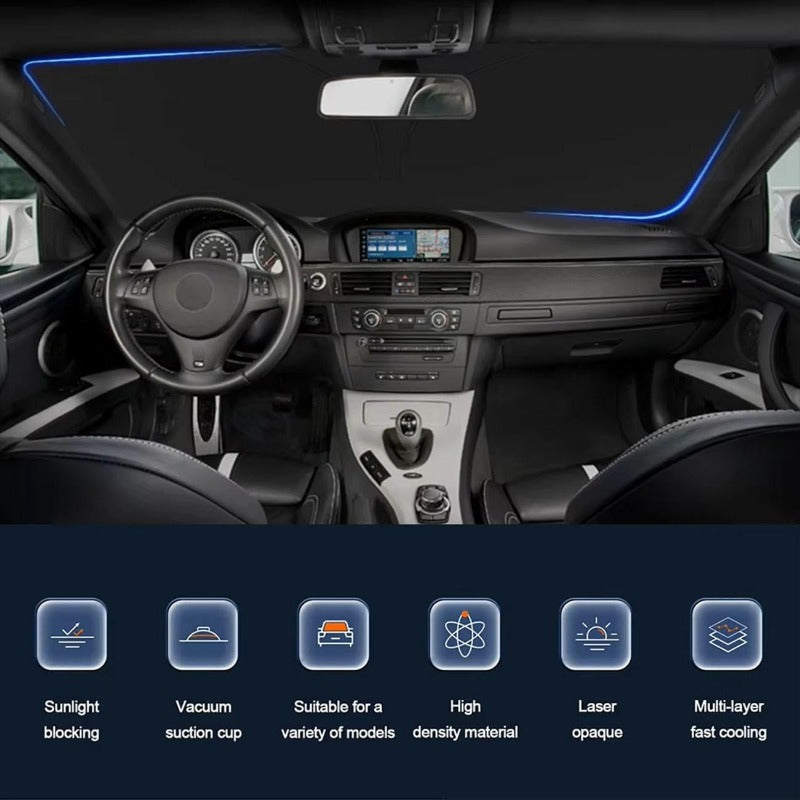 Maliben | Foldable Windshield Sunshade With Uv Block & Privacy Blackout