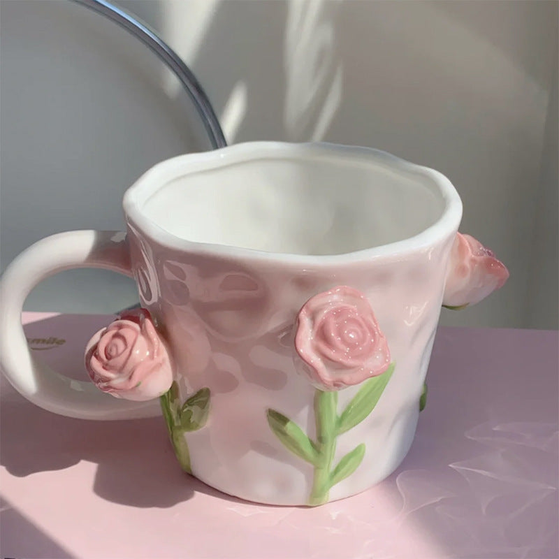 Maliben | 3D Floral Hand-painted Mug