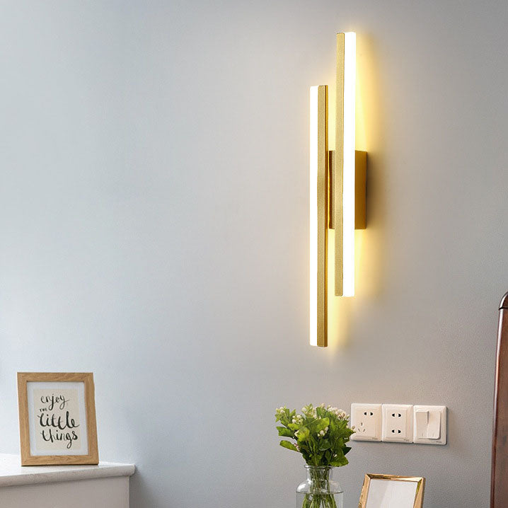 Maliben | Luxline Modern Led Wall Lamp | Minimalist Design | Iron & Acrylic | Dimmable Light