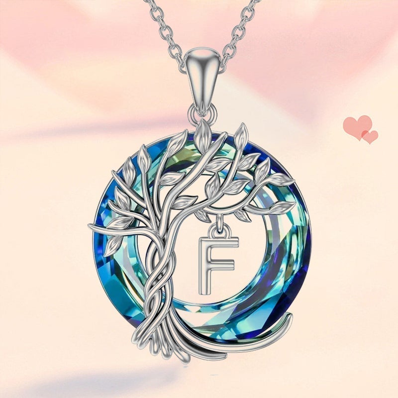 Maliben | Tree Of Life Crystal Pendant Necklace