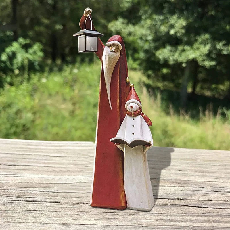 Maliben | Forest Snowman With Solar Lantern