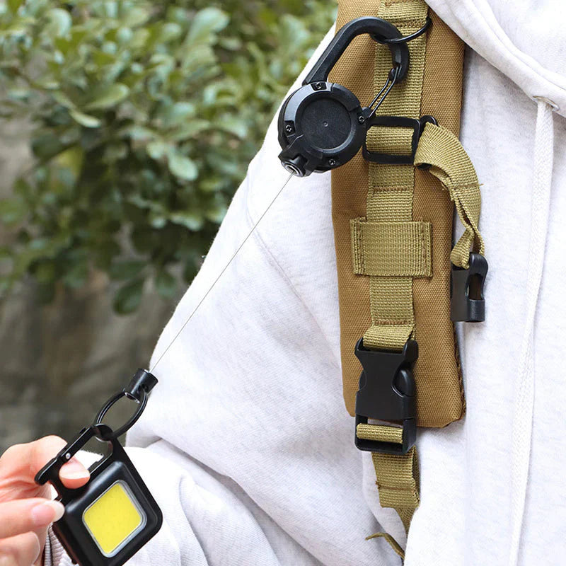 Maliben | Automatic Retractable Wire Rope Outdoor Keychain