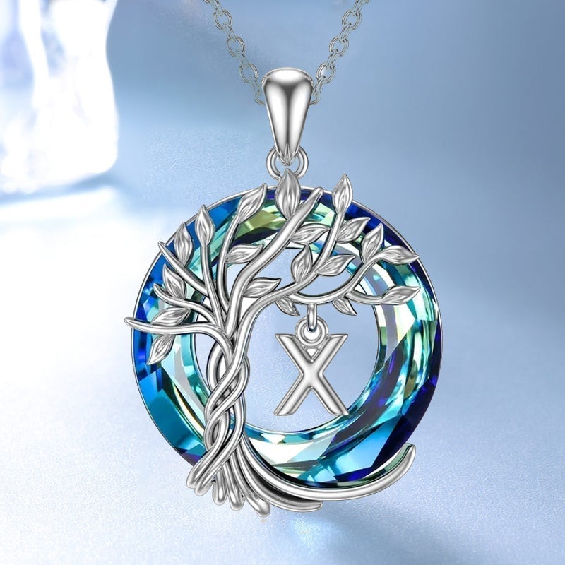 Maliben | Tree Of Life Crystal Pendant Necklace