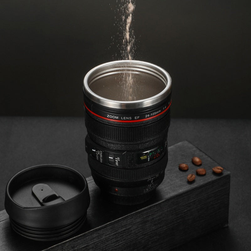 Maliben Camera Lens Inspired Insulated Cup Coffee Mug