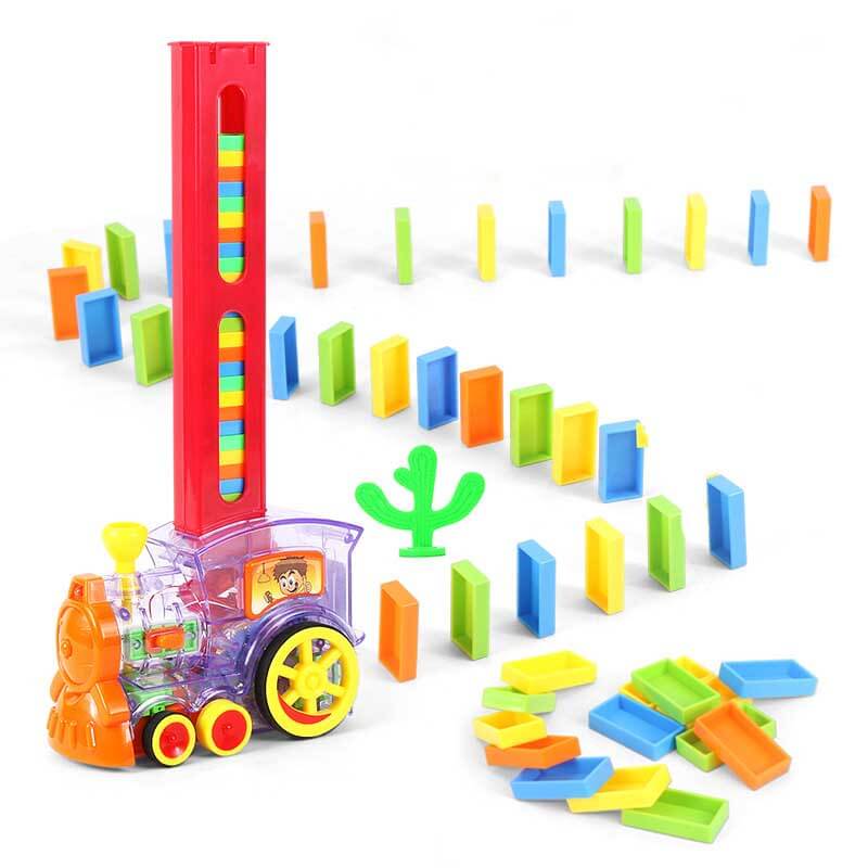 Maliben | Dominoexpress | Endless Play Fun - Automatic Domino Train With Colorful Blocks