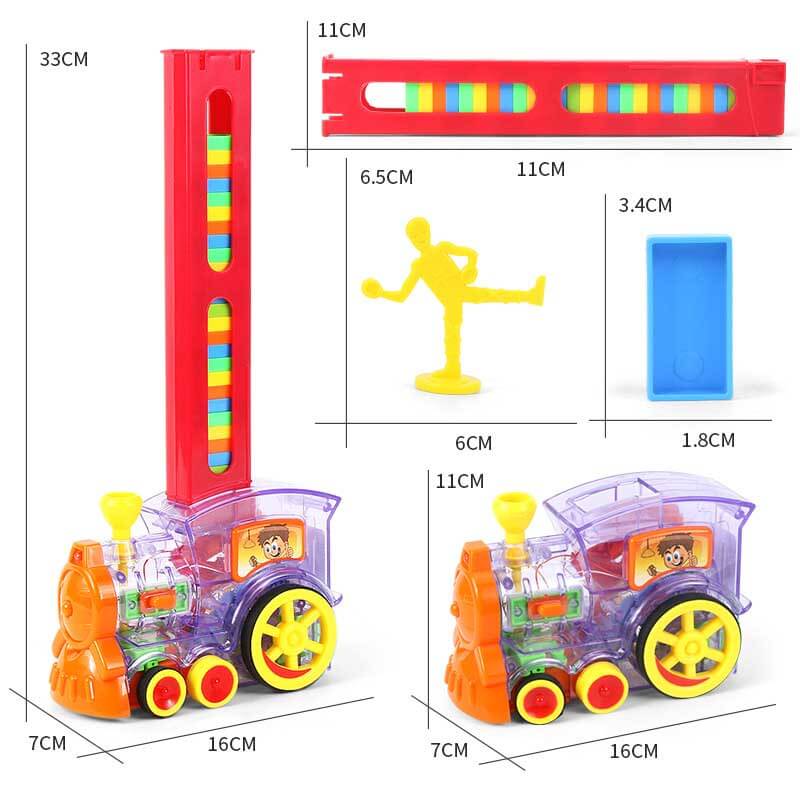 Maliben | Dominoexpress | Endless Play Fun - Automatic Domino Train With Colorful Blocks