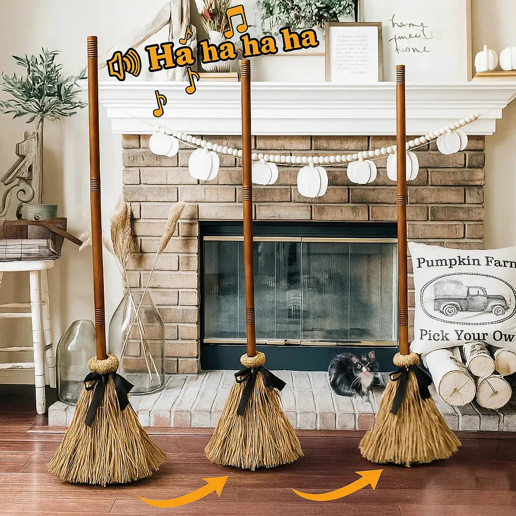 Maliben | Floating Phantombroom — Enchant Your Halloween Party With Haunting Floating And Evil Laughter