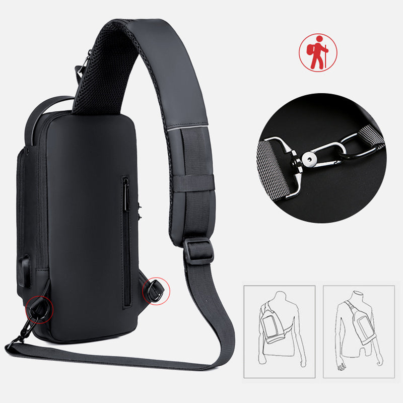 Maliben | Casual Multifuntional Anti-Theft Chest Bag For Men
