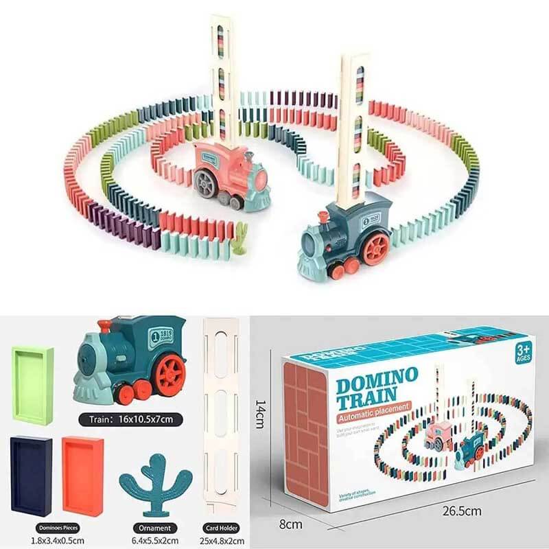 Maliben | Dominoexpress | Endless Play Fun - Automatic Domino Train With Colorful Blocks