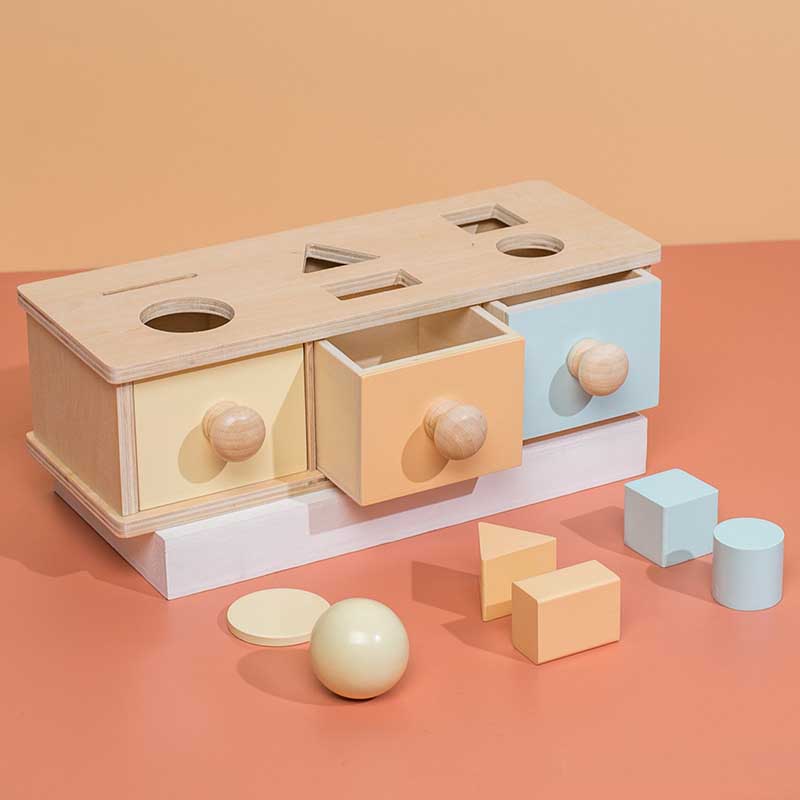 Maliben | Playwise Box | Discover Colors And Shapes - Montessori Sensory Toy