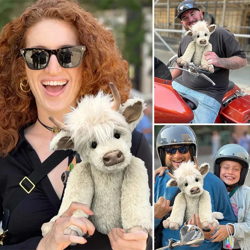 Maliben | Highland Cow Ornament With Floral Headpiece