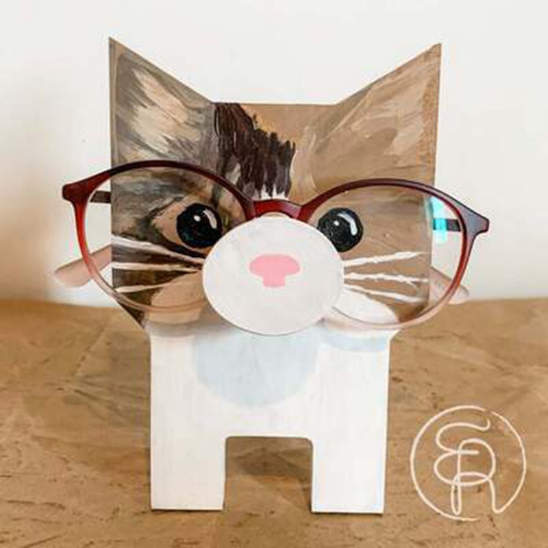 Maliben | Wooden Glasses Stand With Animals