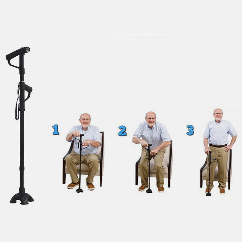 Maliben | Non-Slip Collapsible Walking Cane With Led Light