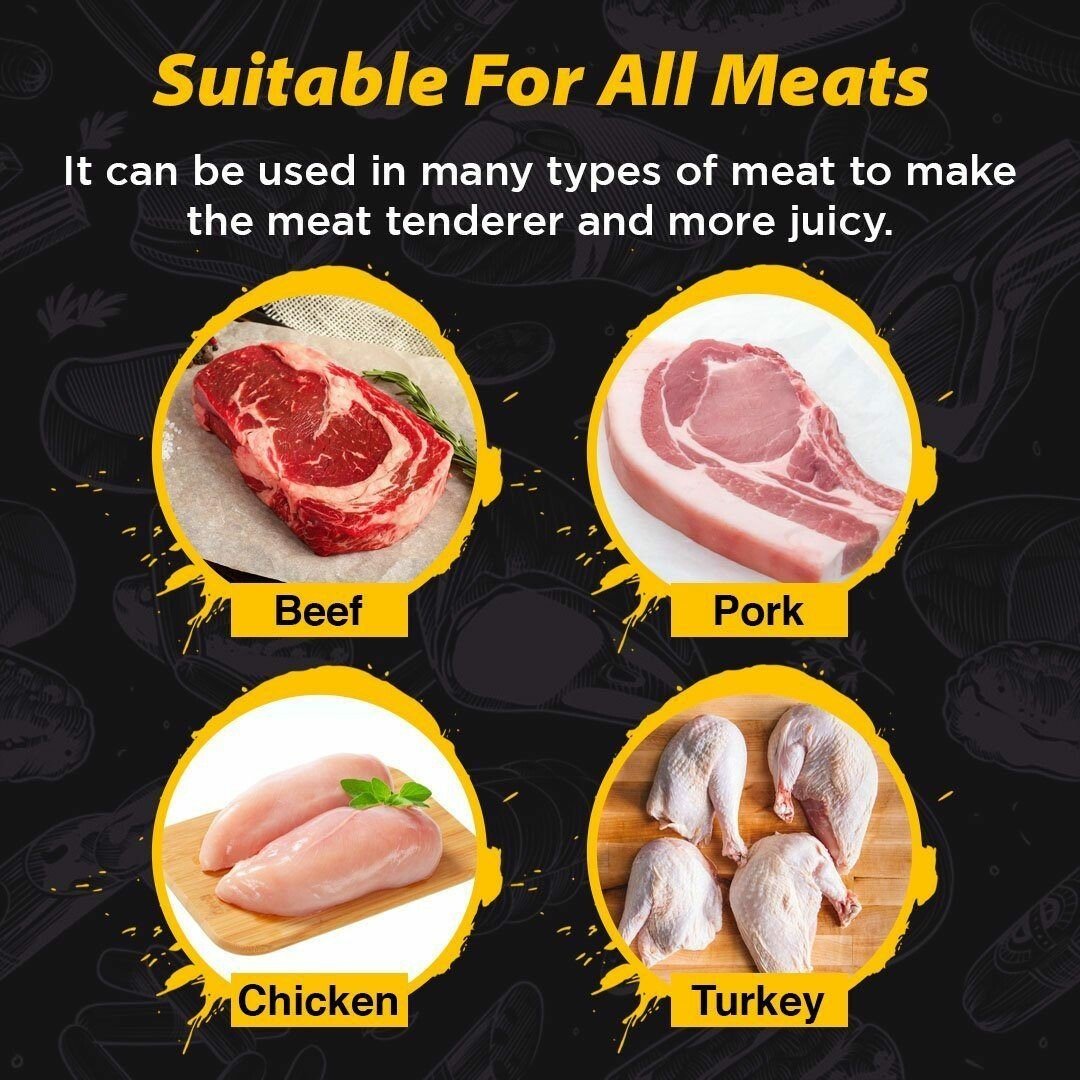 Maliben | 🥩Multi-Function Stainless Steel Quick Press Meat Tenderizer