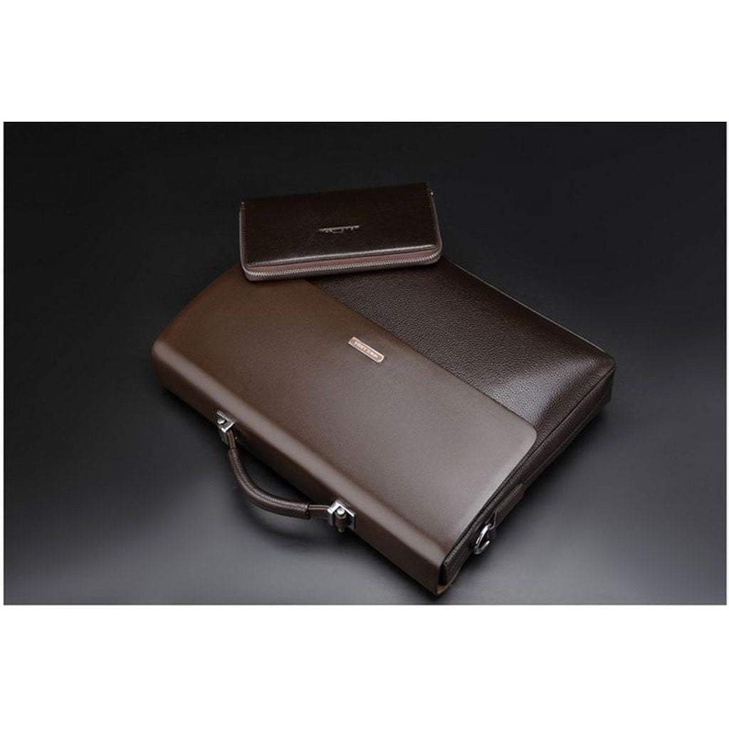 Maliben | New Business Mens Leather Briefcase