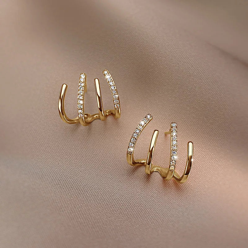Maliben | Women’S Twist Earrings | Lightweight Statement Jewelry | Hypoallergenic Finish