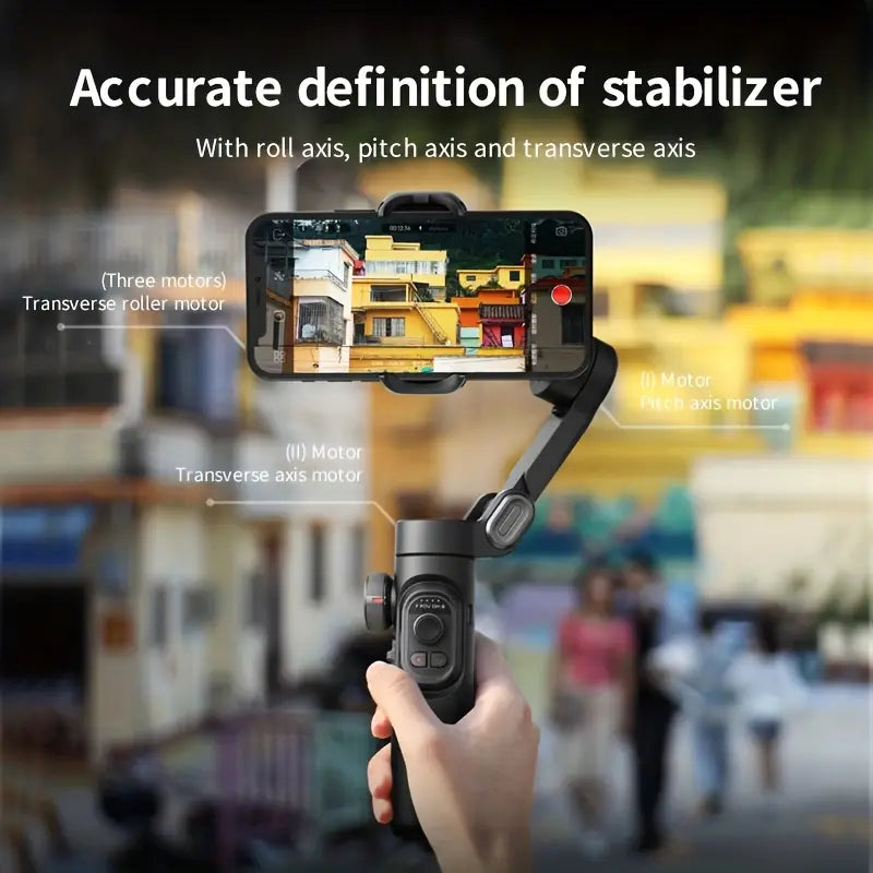 Maliben | Smartpro HAndheld Gimbal Stabilizer - Foldable Smartphone Video Vlog Ptz Stabilizer For Iphone, Android, and Samsung