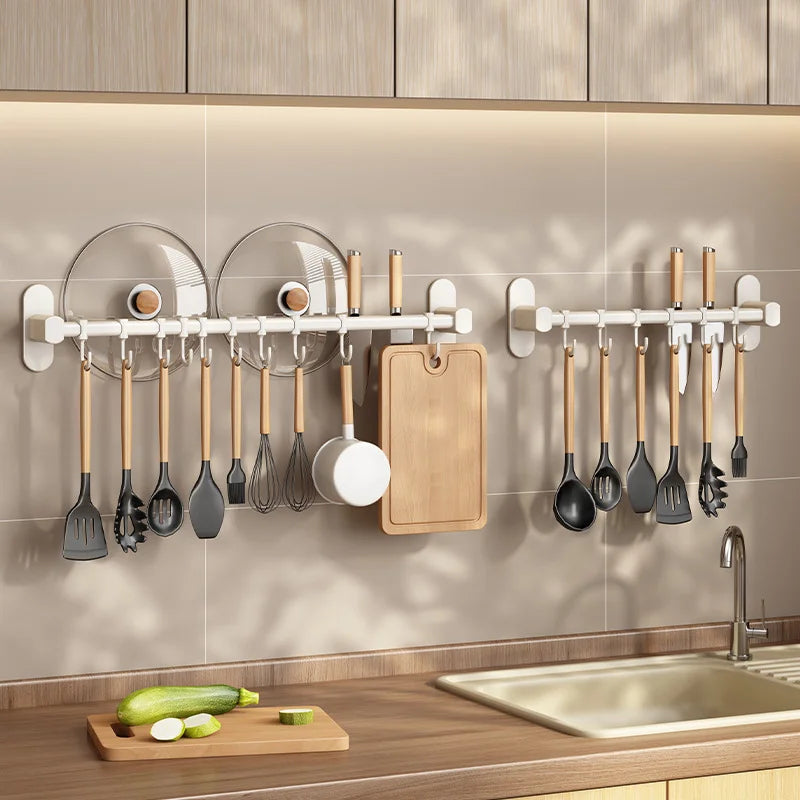 Maliben | Storage shelf for kitchen utensils – versatile use – wall-mounted – storage shelf for pan lids and spatulas