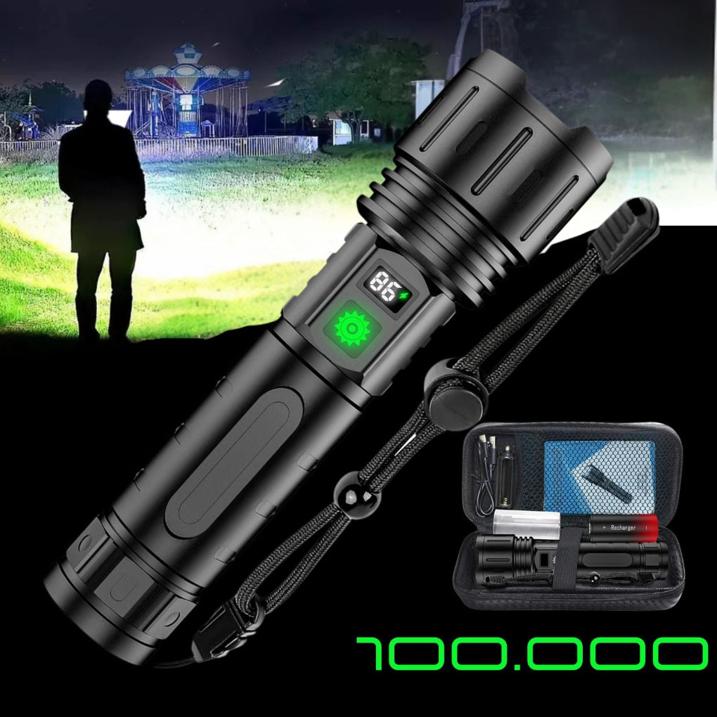 Maliben | Ultrastrong Night Vision Flashlight Pro – Rechargeable Aluminum Lamp