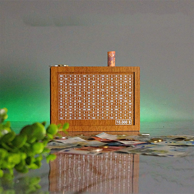 Maliben | Wooden Piggy Bank With Counter