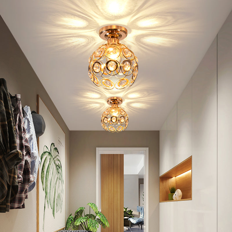 Maliben | Modern Luxury Round Led Ceiling Lamp Made Of Crystal Glass