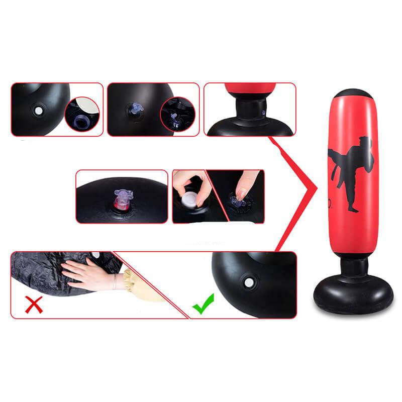 Maliben | Powerstrike Punch Bag | Strengthen Power And Endurance - Inflatable Freestanding Boxing Tower For Intensive Training