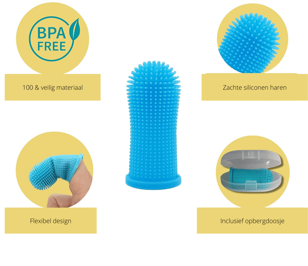 Maliben | Pawclean Pro – 360° Silicone Finger Toothbrush For Stress-Free Dental Care For Dogs