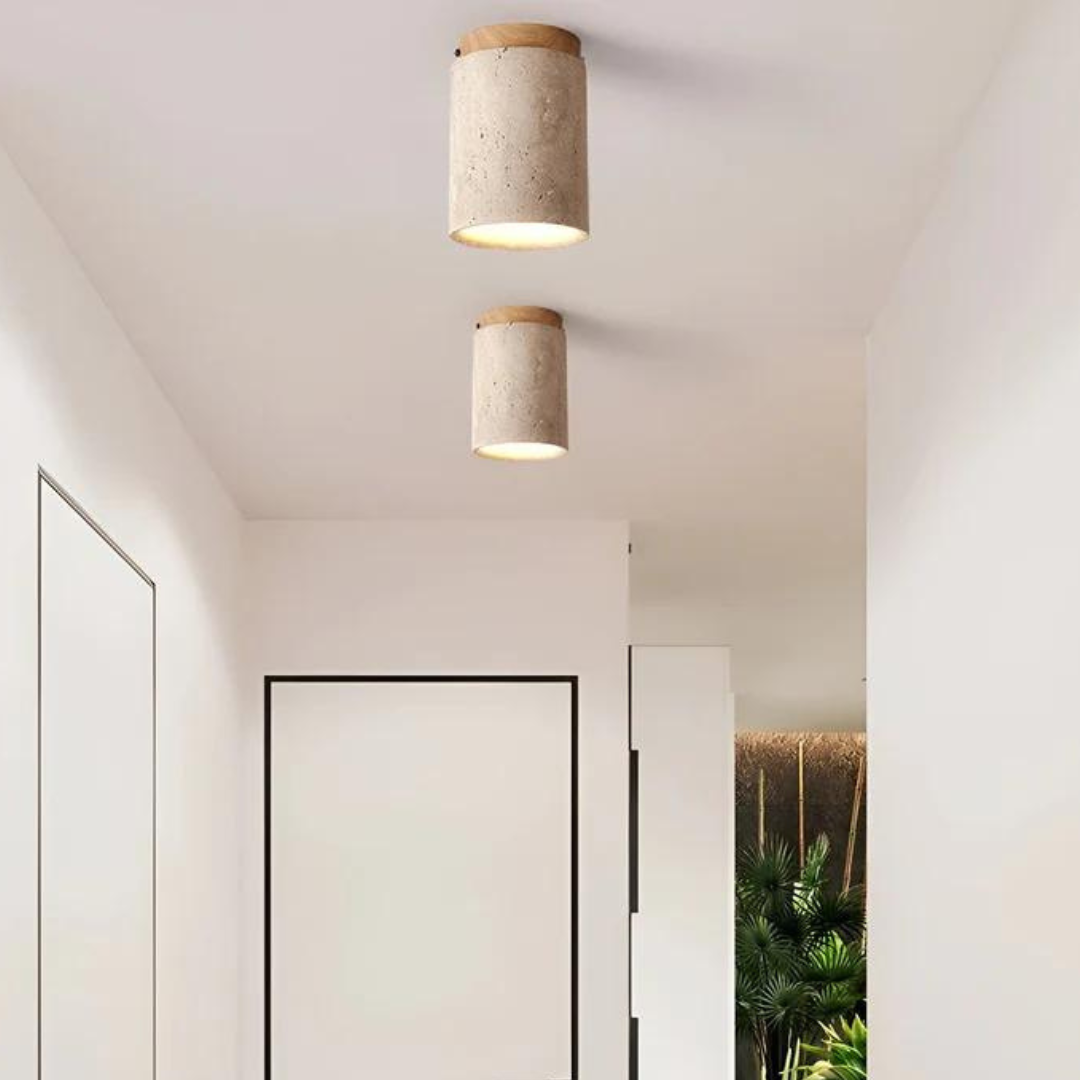 Maliben | Trendy Round Japanese Style Ceiling Lamp - Zenlight